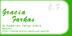 gracia farkas business card